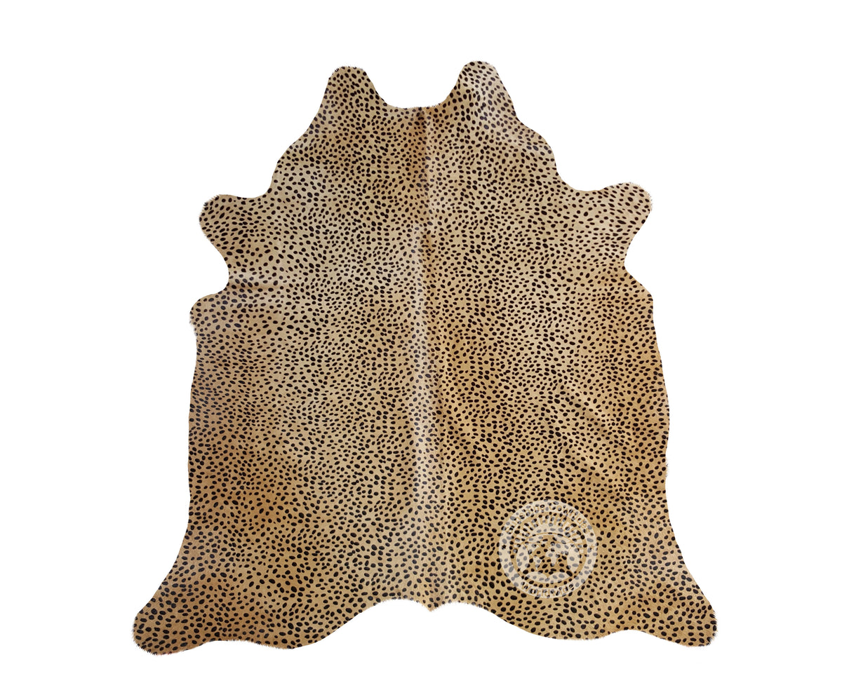 Cheetah on Caramel Cowhide Rug Sunshine Cowhides