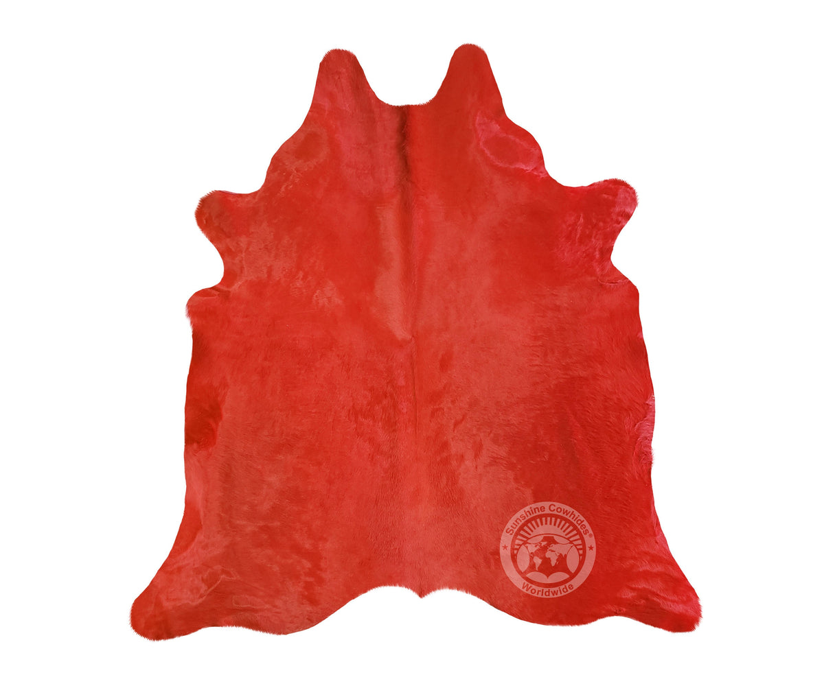 Dyed Stop Sign Red Cowhide Sunshine Cowhides