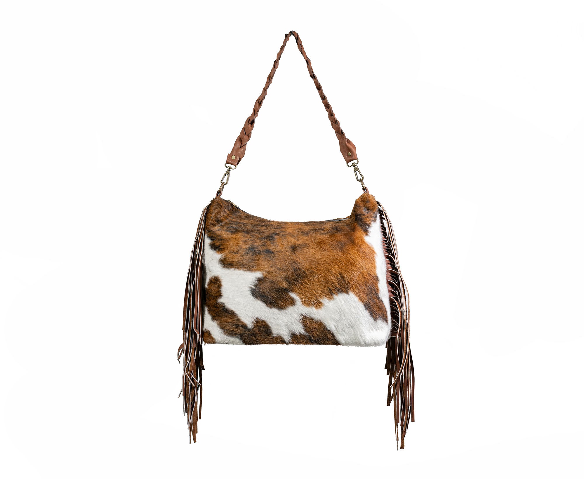 Cowhide Shoulder Bag - Tricolor – Sunshine Cowhides